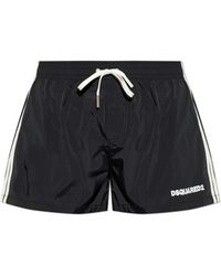 DSquared² - Swim Shorts Met Logo - Lyst