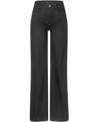 M·a·c - Jeans ,Zwart ,Katoen Wide Jeans - Lyst