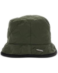 Barbour - Accessoires ,Groen ,Katoen Liddesdale Omkeerbare Bucket Hat - Lyst
