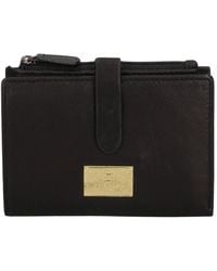Laura Biagiotti - Accessoires ,Zwart ,Leer Compacte Portemonnee Van Leer - Lyst