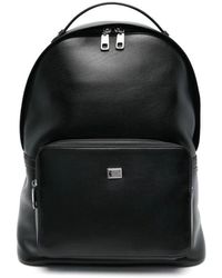 Dolce & Gabbana - Schwarzer reißverschluss-rucksack mit top-griff - Lyst