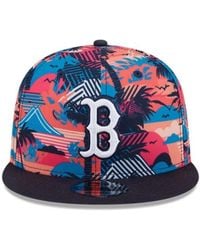 KTZ - Accessoires ,Veelkleurig ,Boston Printed Gorra Hat - Lyst