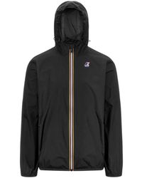 K-Way - Jassen ,Zwart ,Nylon Lichtgewicht Jas - Lyst