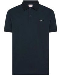 Sun 68 - Tops ,Blauw ,Katoen Polo Shirt - Lyst