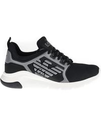 EA7 - Racer reflex sneakers schwarz grau - Lyst