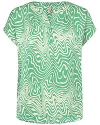 Soya Concept - Grafische Print Groene Blouse Luna 1 - Lyst
