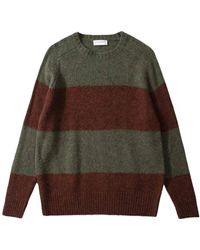 Edmmond Studios - Gestreifter rundhalsausschnitt pullover - Lyst
