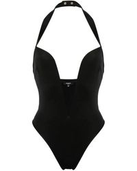 Balmain - Bañador con escote halter - Lyst