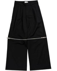 VAQUERA - Pantaloni neri con zip - Lyst