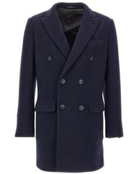 Fay - Double-Breasted Coats - Lyst