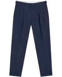 BRIGLIA - Broeken ,Blauw ,Katoen 1949 Pantalon - Lyst