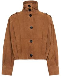 My Essential Wardrobe - Jassen ,Bruin ,Leer Leren Jassen - Lyst