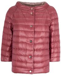 Herno - Jassen ,Roze ,Omkeerbaar Gewatteerd Jack - Lyst