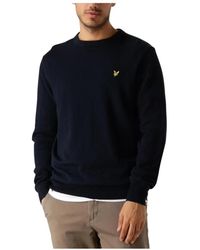 Lyle & Scott - Katoenen Merino Trui Met Ronde Hals - Lyst