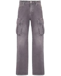 Balmain - Jeans ,Grijs ,Grijze Cargo Broek - Lyst