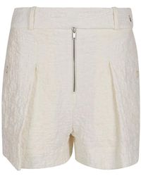 Jil Sander - Shorts con cintura a bottoni e zip - Lyst