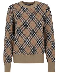 Burberry - Bruine Trui Aw25 Luxe Comfort - Lyst