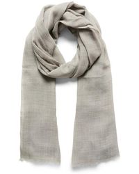 Part Two - Accessoires ,Grijs ,Wol Grijs Melange Wollen Sjaal - Lyst