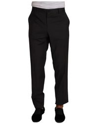 Dolce & Gabbana - Gray wool formal tuxedo trouser dress pants - Lyst