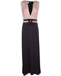 Gucci Georgette Mouwen Toga - Zwart