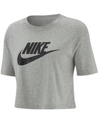 Nike T-shirts - - Dames - Grijs