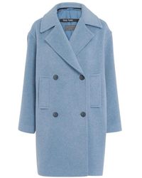 MARC AUREL - Jassen ,Blauw ,Wol Jas - Lyst
