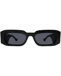 Gucci - Schwarze rechteckige sonnenbrille - Lyst