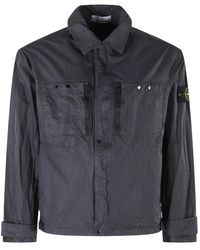 Stone Island - Jassen ,Blauw ,Light Jassen - Lyst
