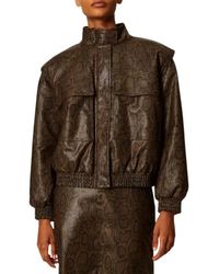 Twinset - Jassen ,Bruin ,Bomber Jassen - Lyst