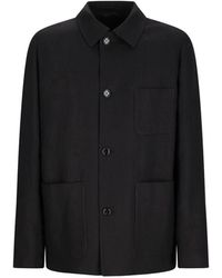 Lardini - Jassen ,Zwart ,Giacca Camicia - Lyst
