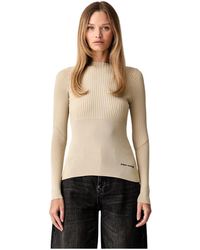 ARMANI EXCHANGE - Figurbetonter Pullover Aus Gestrickter Viskose - Lyst