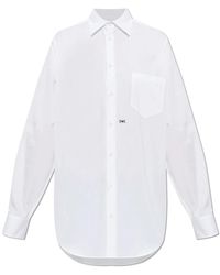 DSquared² - Overhemden ,Wit ,Katoen Shirt Met Zak - Lyst