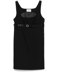 Coperni - Zwarte Ceintuur Mini Jurk - Lyst