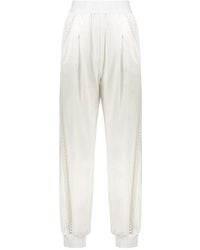 Alberta Ferretti - Broeken ,Wit ,Katoen Lichte Broek - Lyst