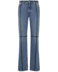 MM6 by Maison Martin Margiela - Flared Jeans With Contrasting Stitching - Lyst