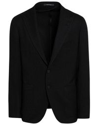 Tagliatore - Jassen ,Zwart ,Wol Single-Breasted Montecarlo Jas - Lyst