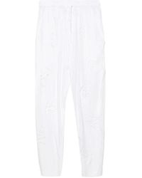 Isabel Marant - Weiße broderie anglaise hose - Lyst