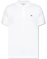 Lacoste - Polo mit logo-förmigem patch - Lyst