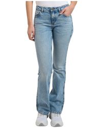 Guess - Jeans ,Blauw ,Denim Bootcut Blauwe Denim Jeans - Lyst
