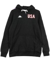 Kappa - Stijlvolle Hoodie Zwart/Blauw - Lyst