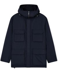 Armani - Jassen ,Blauw ,Wol Blouson Jacket - Lyst