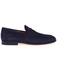 Santoni - Mocassins Van Suède - Lyst