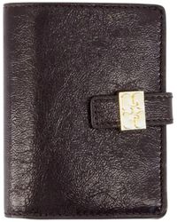 Ganni - Accessoires ,Bruin ,Leer Sue Slim Card Holder - Lyst