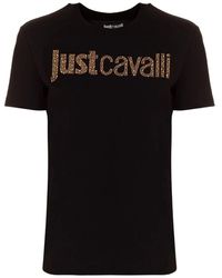 Just Cavalli - T-Shirts Und Polos Schwarz - Lyst