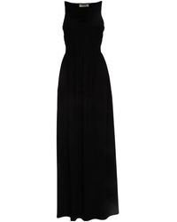 Sportmax - Kleedjes ,Zwart ,Maxi Jurken - Lyst