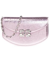 Ganni - Accessoires ,Roze ,Polyester Lulu Wallet On Chain - Lyst