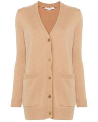 Max Mara - Truien & Vesten ,Bruin ,Pailletten Bruine Trui Met Paillettenmotief - Lyst