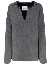 Jil Sander - V-Neck Knitwear - Lyst