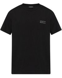 Moncler - T-Shirt Met Bedrukt Logo - Lyst
