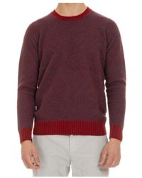 Drumohr - Truien & Vesten ,Rood ,Wol Maglia Girocollo - Lyst